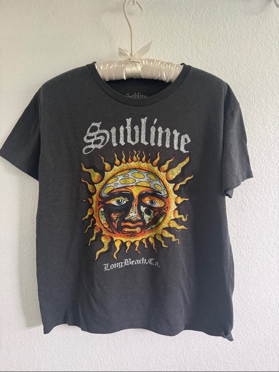 Sublime Other - SUBLIME GRAPHIC TEE SUN GRAY LONG BEACH SMALL